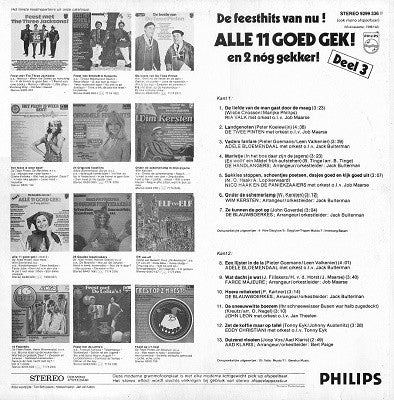 Various : Alle 11 Goed Gek! En 2 Nóg Gekker! Deel 3 (LP, Comp)