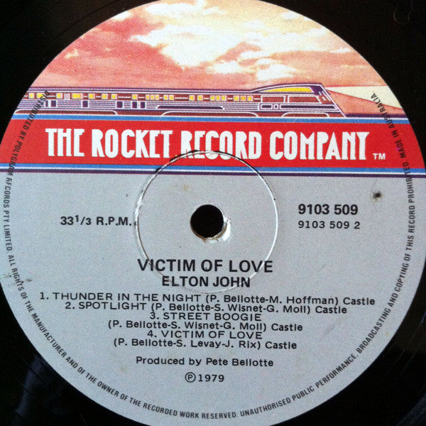 Elton John : Victim Of Love (LP, Album)