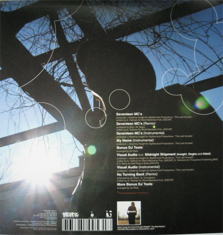 Insight (2) Featuring Dagha And Adad : Seventeen MC's b/w Visual Audio + No Turning Back (Remix) (12")