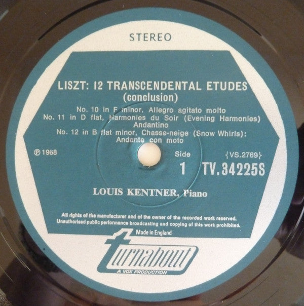 Franz Liszt, Louis Kentner : Piano Music Volume 2 (LP, Album)
