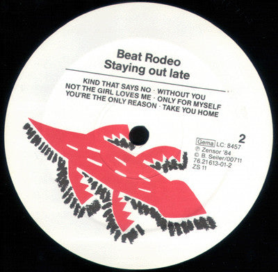 Beat Rodeo : Staying Out Late W/ The Beat Rodeo (LP, Album)