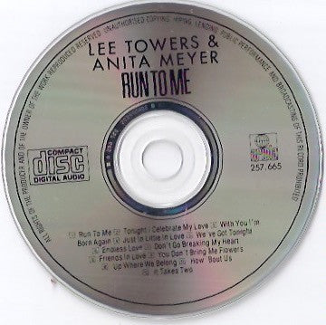 Lee Towers & Anita Meyer : Run To Me (CD, Album)