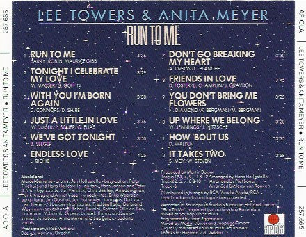 Lee Towers & Anita Meyer : Run To Me (CD, Album)