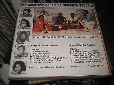 Boodhia Sewdath : The Greatest Songs Of Sewdath Boodhia (LP, Album)