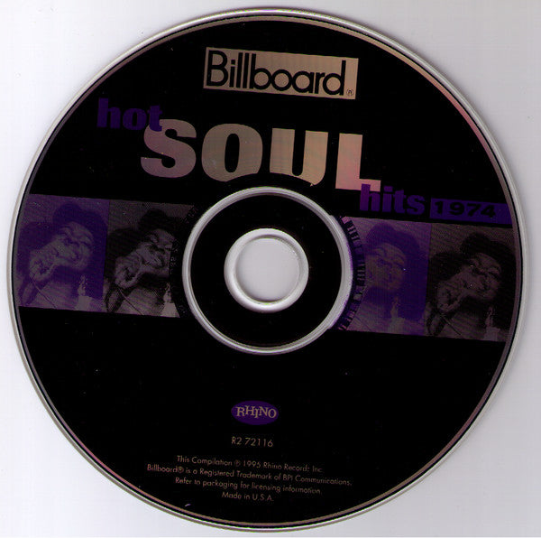 Various : Billboard Hot Soul Hits 1974 (CD, Comp)