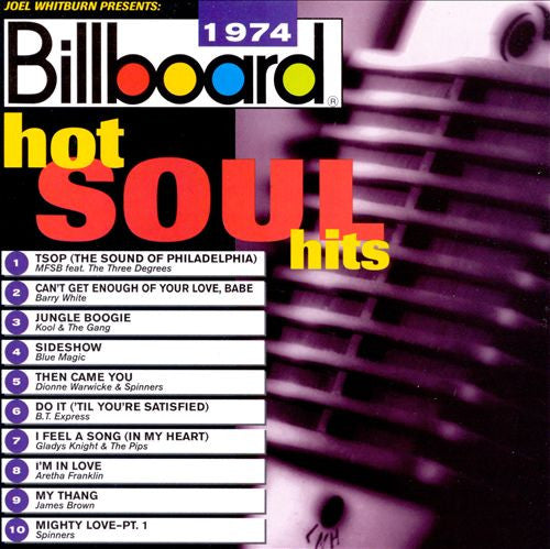 Various : Billboard Hot Soul Hits 1974 (CD, Comp)