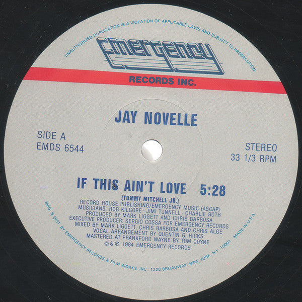 Jay Novelle : If This Ain't Love (12")