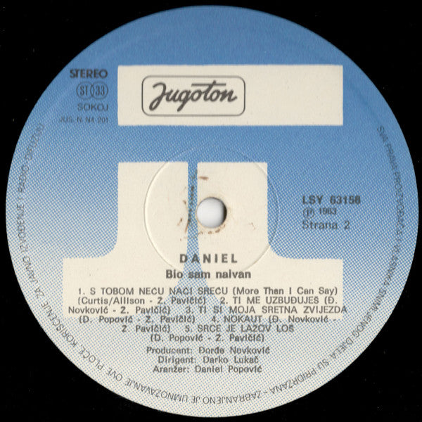 Daniel (8) : Bio Sam Naivan (LP, Album, RP, "3x)