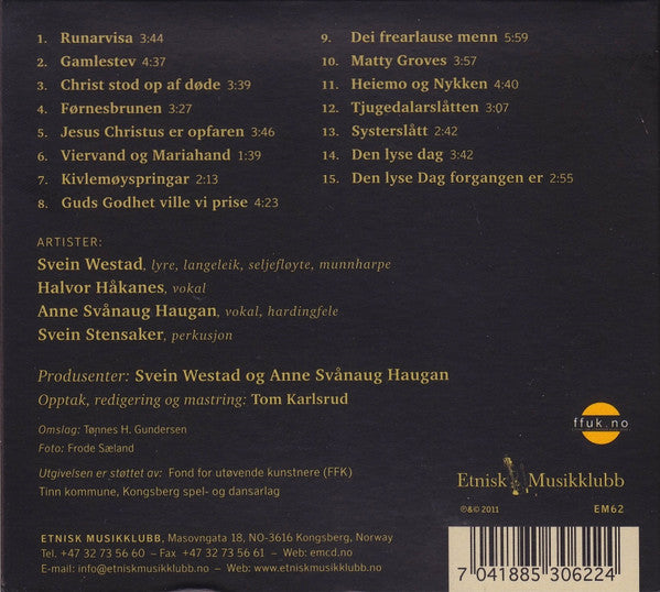 Svein Westad, Halvor Håkanes, Anne Svånaug Haugan, Svein Stensaker : Er Det Runir (Gamle Toner – Nye Klanger) (CD, Album)