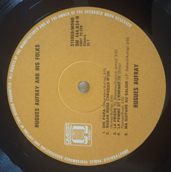 Hugues Aufray : Hugues Aufray & His Folks (LP, Album)