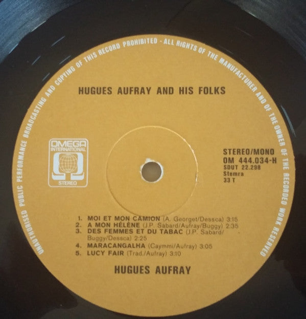 Hugues Aufray : Hugues Aufray & His Folks (LP, Album)