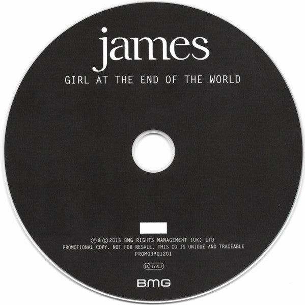 James : Girl At The End Of The World (CDr, Album, Num, Promo)