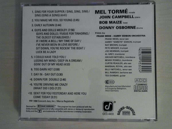 Mel Tormé : Night At The Concord Pavilion (CD, Album)