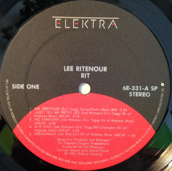 Lee Ritenour : Rit (LP, Album, RE)