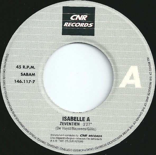 Isabelle A : Zeventien (7", Single)
