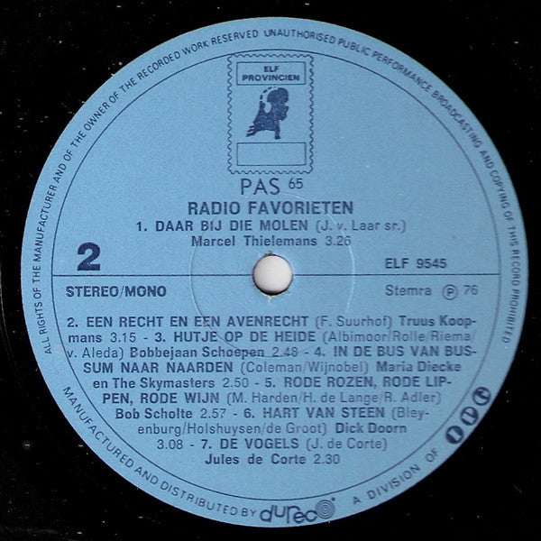 Various : Radio Favorieten (LP, Comp)