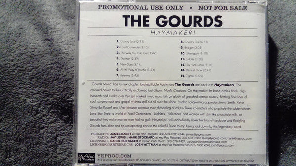 The Gourds : Haymaker! (CD, Album, Promo)