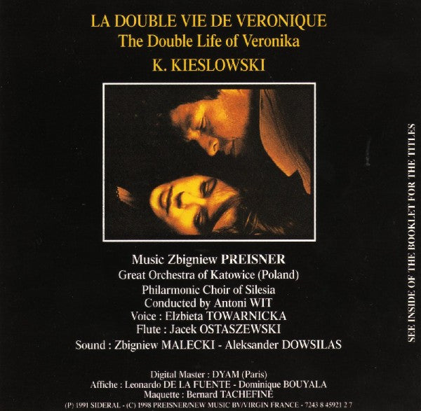 Zbigniew Preisner : La Double Vie De Véronique = The Double Life Of Veronika (Original Motion Picture Sound Track) (CD, Album, RE)