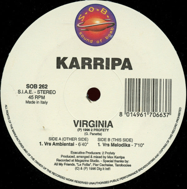 Karripa* : Virginia (12")