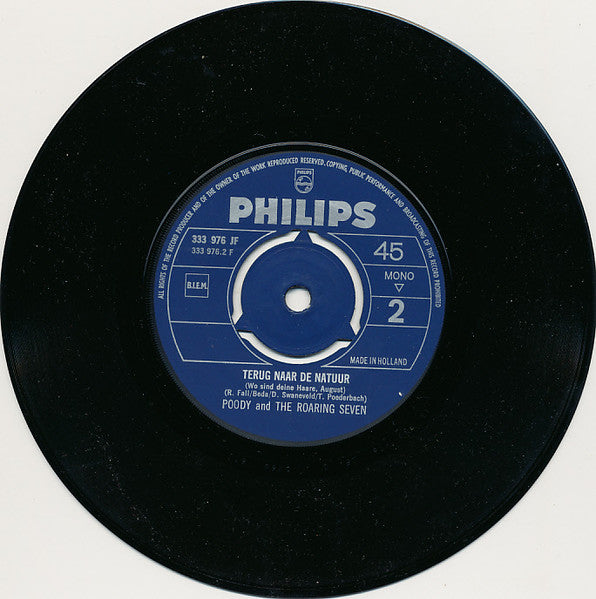 Poody and The Roaring Seven : Ga Je Mee, Ga Je Mee (7", Single, Mono)