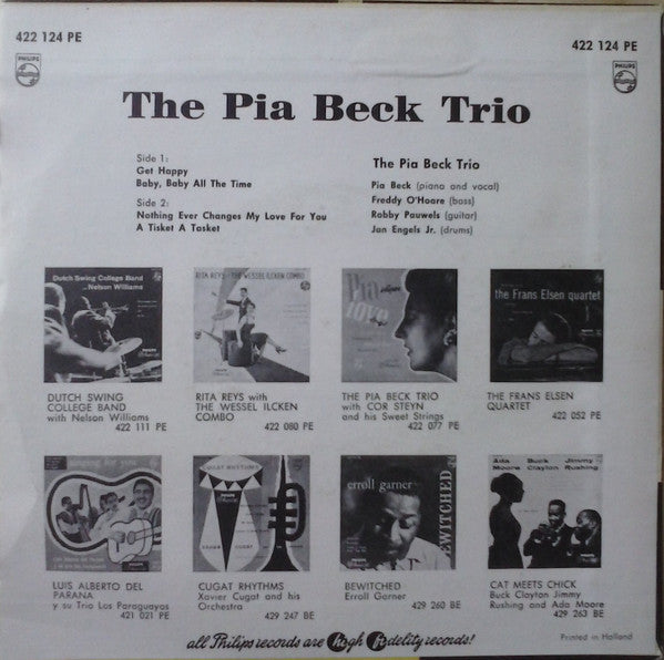 The Pia Beck Trio : Get Happy (7", EP)