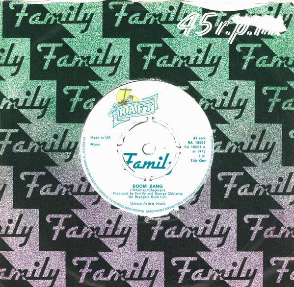 Family (6) : Boom Bang (7", Single, Mono, Pus)