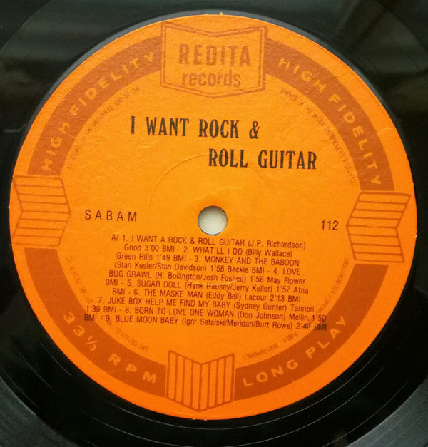 Various : I Want A Rock & Roll Guitar  (LP, Comp, Mono, Ora)