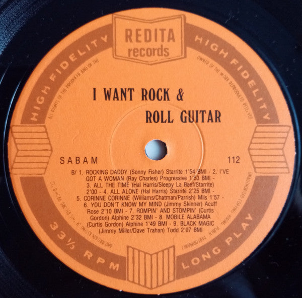 Various : I Want A Rock & Roll Guitar  (LP, Comp, Mono, Ora)