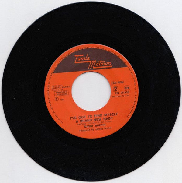 David Ruffin : My Whole World Ended (The Moment You Left Me) (7", Single, Mono)