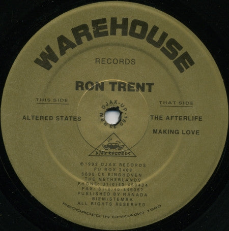 Ron Trent : Altered States / Altered States (The Remixes) (2x12")