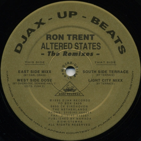Ron Trent : Altered States / Altered States (The Remixes) (2x12")
