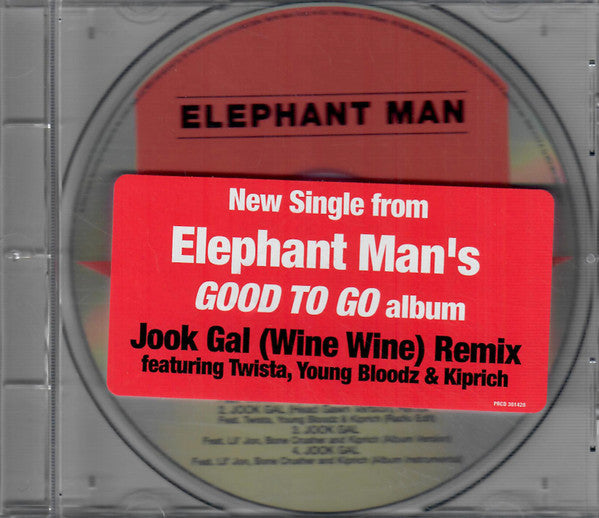 Elephant Man : Jook Gal (Wine Wine) (Remix) (CD, Single, Promo)