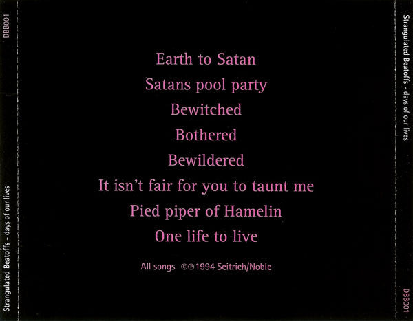 Strangulated Beatoffs : Days Of Our Lives (CD, Album)