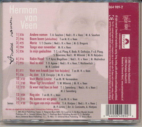 Herman van Veen : Andere Namen (CD, Album, RE)