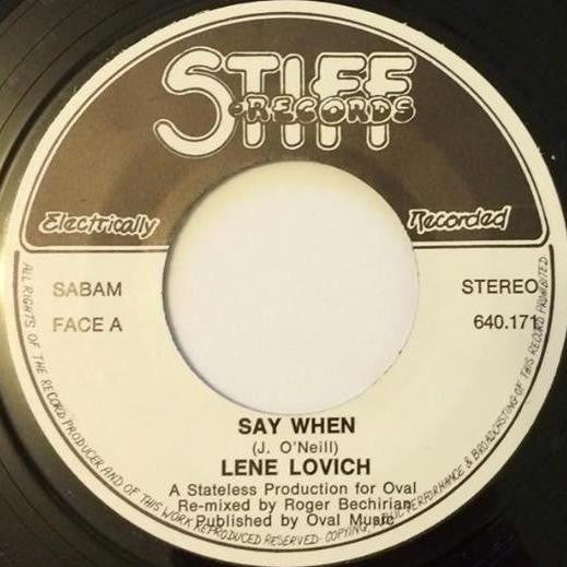 Lene Lovich : Say When (7", Single)