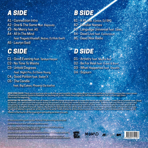 Arise King David & Deepstar The Abyss Dwella : Universal Language (2xLP, Album, Ltd, Blu)