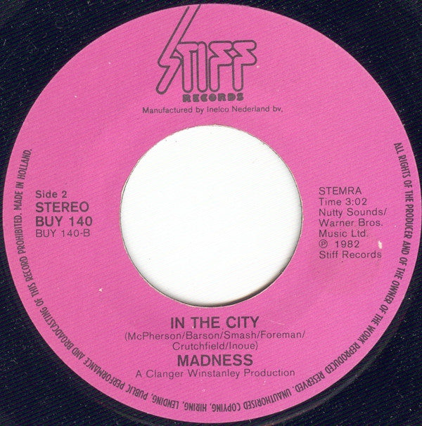 Madness : Cardiac Arrest (7", Single)