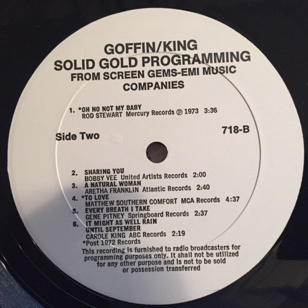 Goffin And King : Solid Gold Programming (2xLP, Comp, Promo, S/Edition)