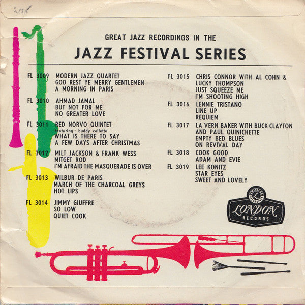 Jimmy Giuffre : So Low / Quiet Cook (7", EP)