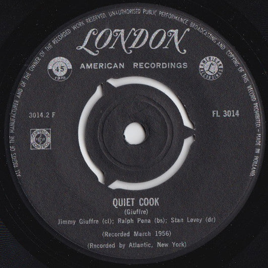 Jimmy Giuffre : So Low / Quiet Cook (7", EP)