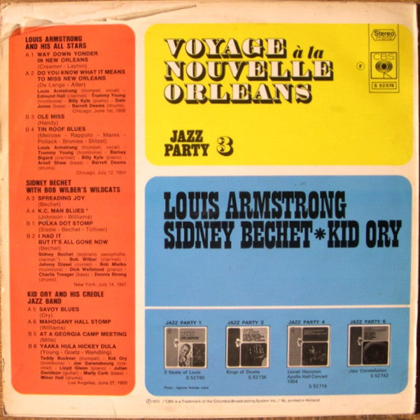 Louis Armstrong, Sidney Bechet, Kid Ory : Voyage A La Nouvelle Orléans (LP, Comp)