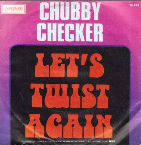 Chubby Checker : Let's Twist Again (7", Single)