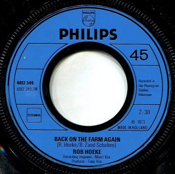 Rob Hoeke : Rock Around The Clock / Back On The Farm Again (7", Single)