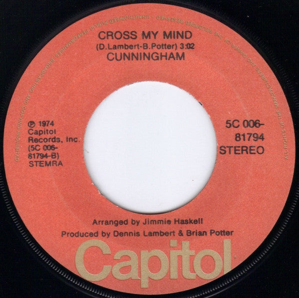 Cunningham* : Norma Jean Wants To Be A Movie Star (7", Single, M/Print)