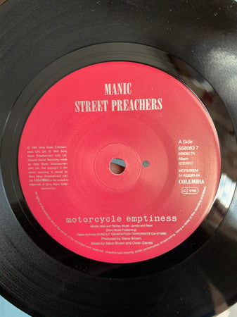 Manic Street Preachers : Motorcycle Emptiness (7", Single)