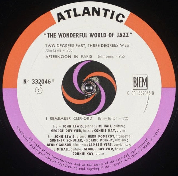 John Lewis (2) : The Wonderful World Of Jazz (LP, Album)