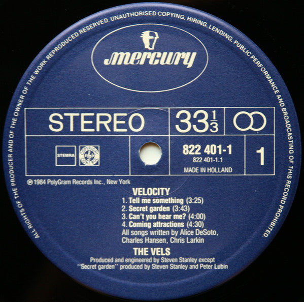 The Vels : Velocity (LP, Album)