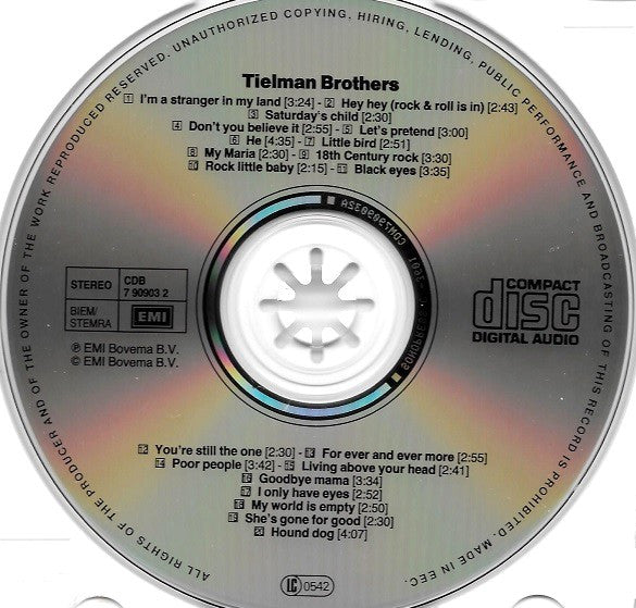 Tielman Brothers : Tielman Brothers (CD, Comp)