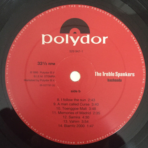 The Treble Spankers : Hasheeda (LP, Album)