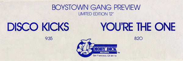 The BoysTown Gang* : You're The One / Disco Kicks (Boystown Gang Preview) (12", Ltd)